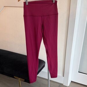 lululemon athletica Burgundy Leggings